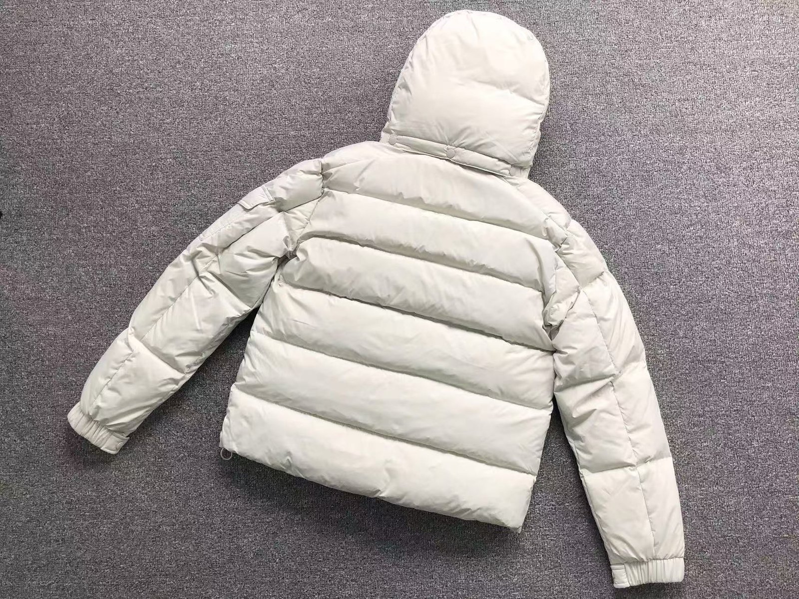 Moncler Logo Puffer Jacket White