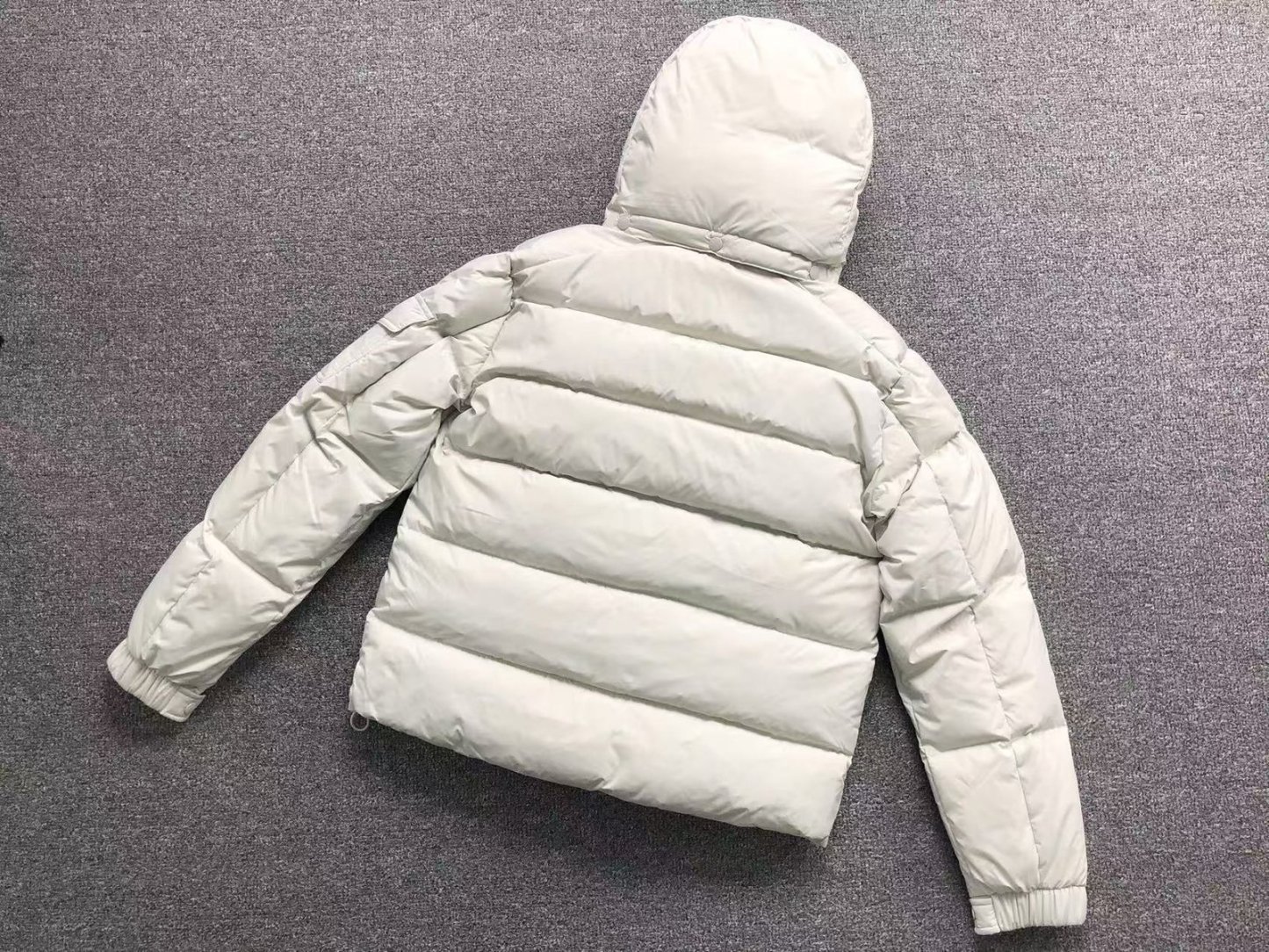 Moncler Logo Puffer Jacket White