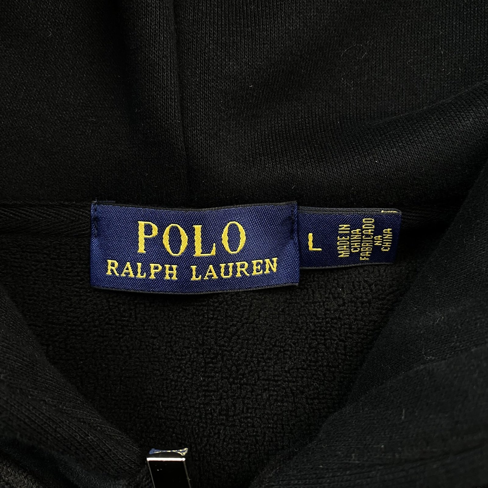 Ralph Lauren Zip Up Black Red Logo