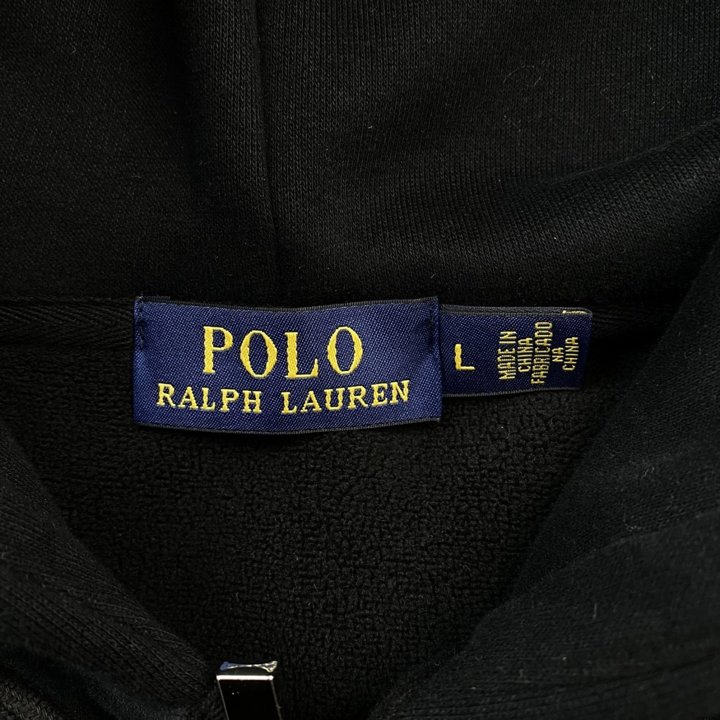 Ralph Lauren Zip Up Black Red Logo