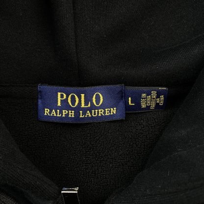 Ralph Lauren Zip Up Black Red Logo