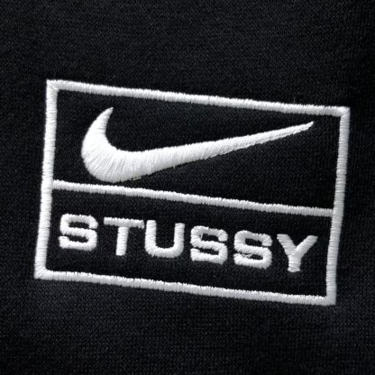 Nike x Stussy Washed Fleece Hoodie Black