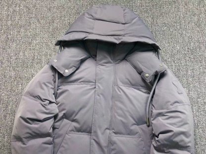 Ami Logo Puffer Jacket Grey