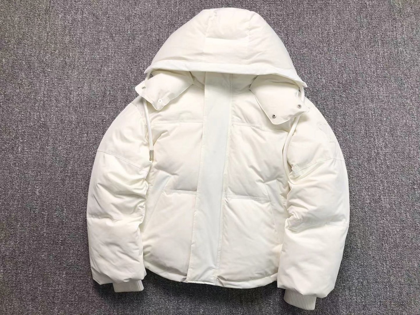  Logo Puffer Jacket White
