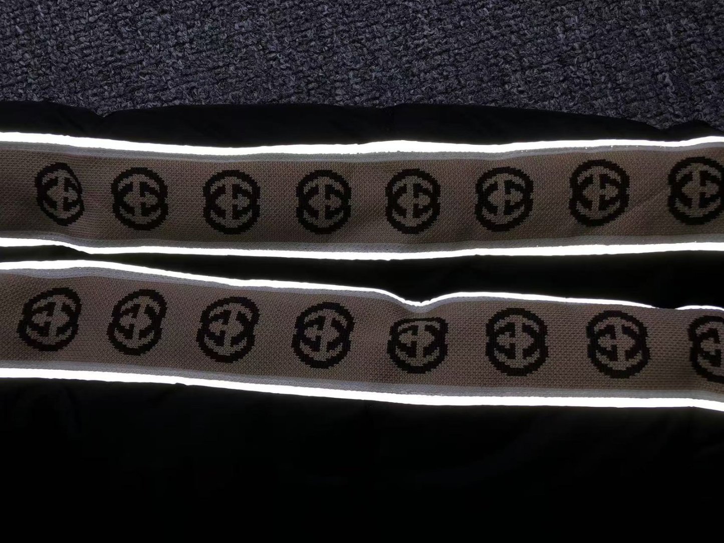 Gucci Pattern Logo Puffer Black