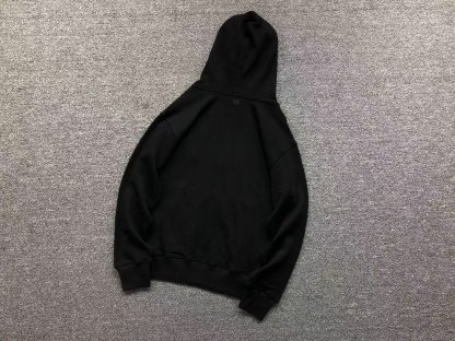 Ami Big Red Heart Zip Up Hoodie White