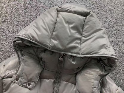 Moncler Logo Puffer Jacket Grey