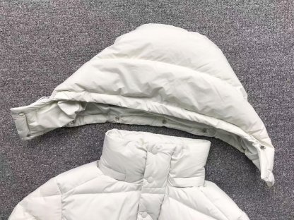 Moncler Logo Puffer Jacket White