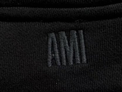 Ami Big Red Heart Zip Up Hoodie White