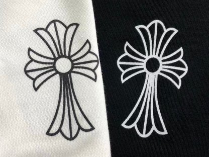 Chrome Hearts Logo Zip Up Hoodie White