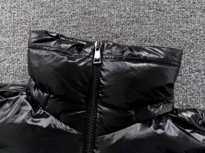 Moncler Faux Logo Puffer Jacket Black