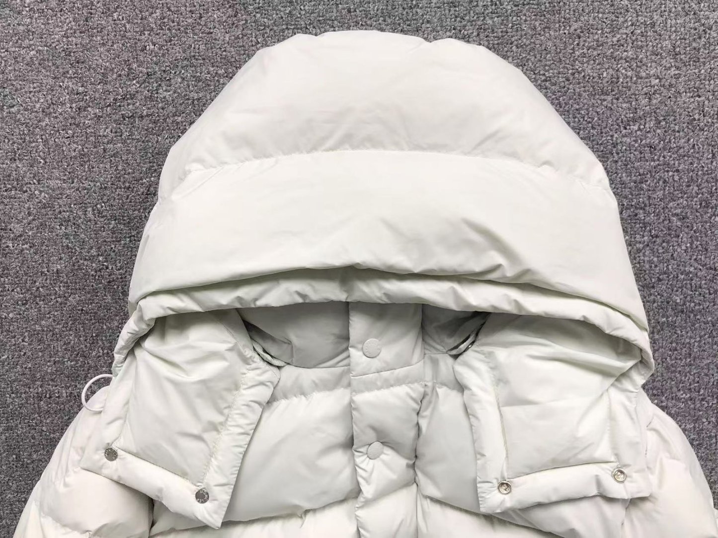 Moncler Logo Puffer Jacket White