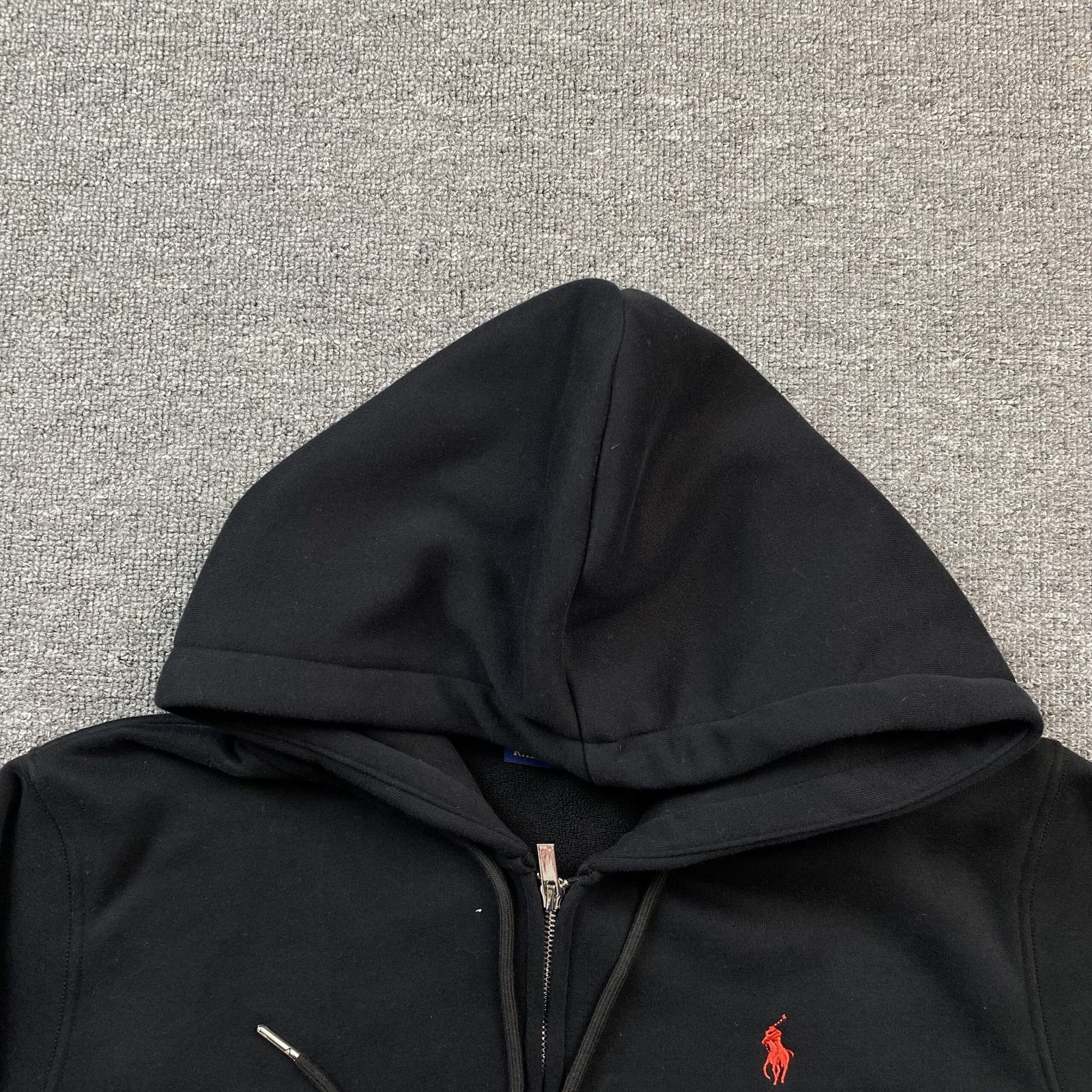 Ralph Lauren Zip Up Black Red Logo