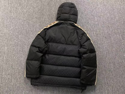 Gucci Pattern Logo Puffer Black