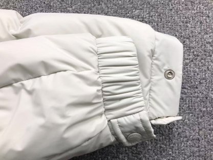 Moncler Logo Puffer Jacket White