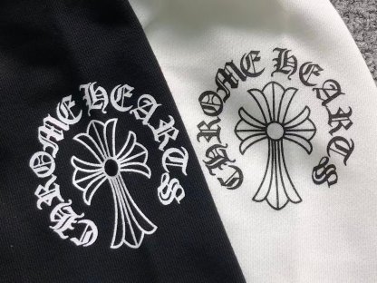Chrome Hearts Logo Zip Up Hoodie White