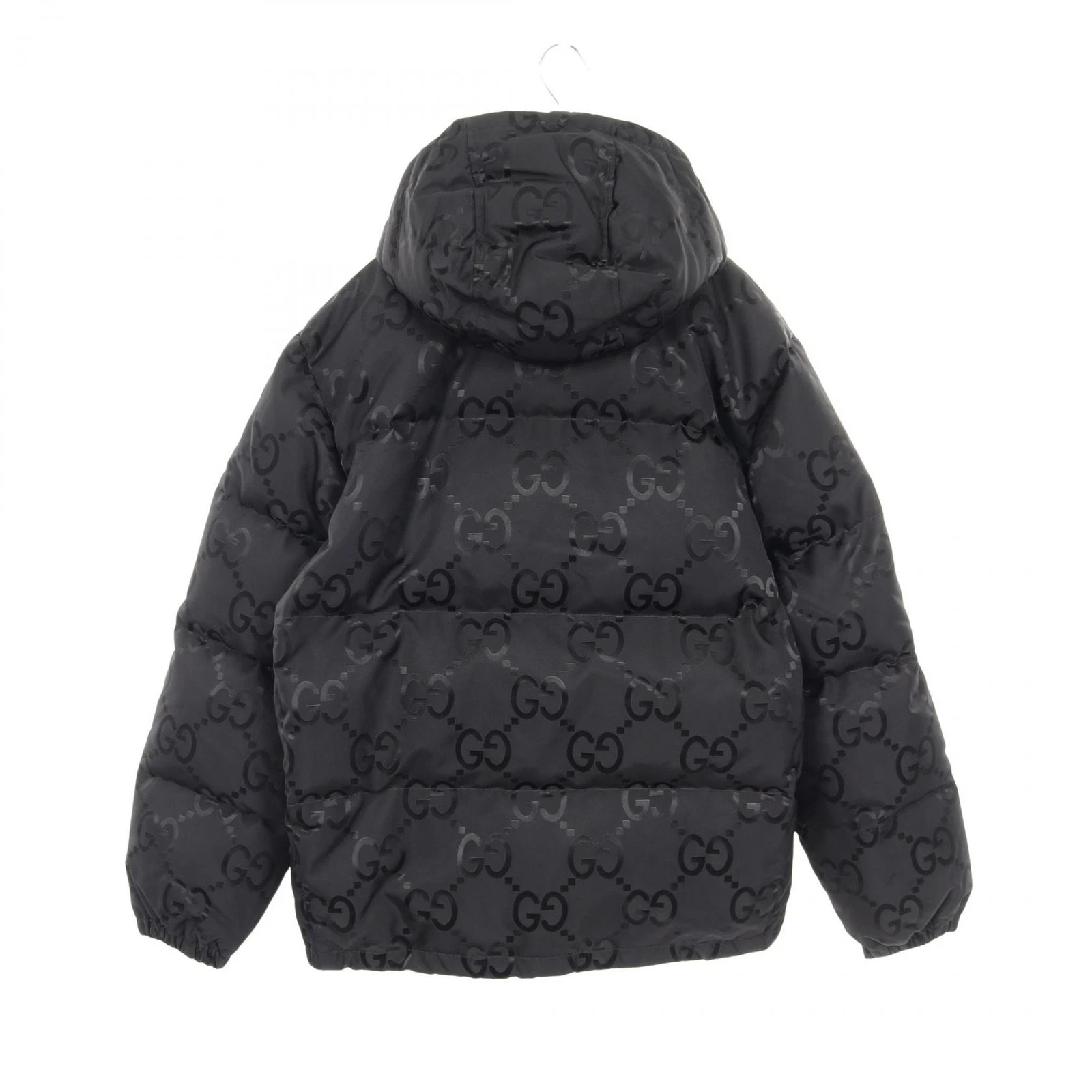 Gucci Hooded Down Jacket Black Canvas