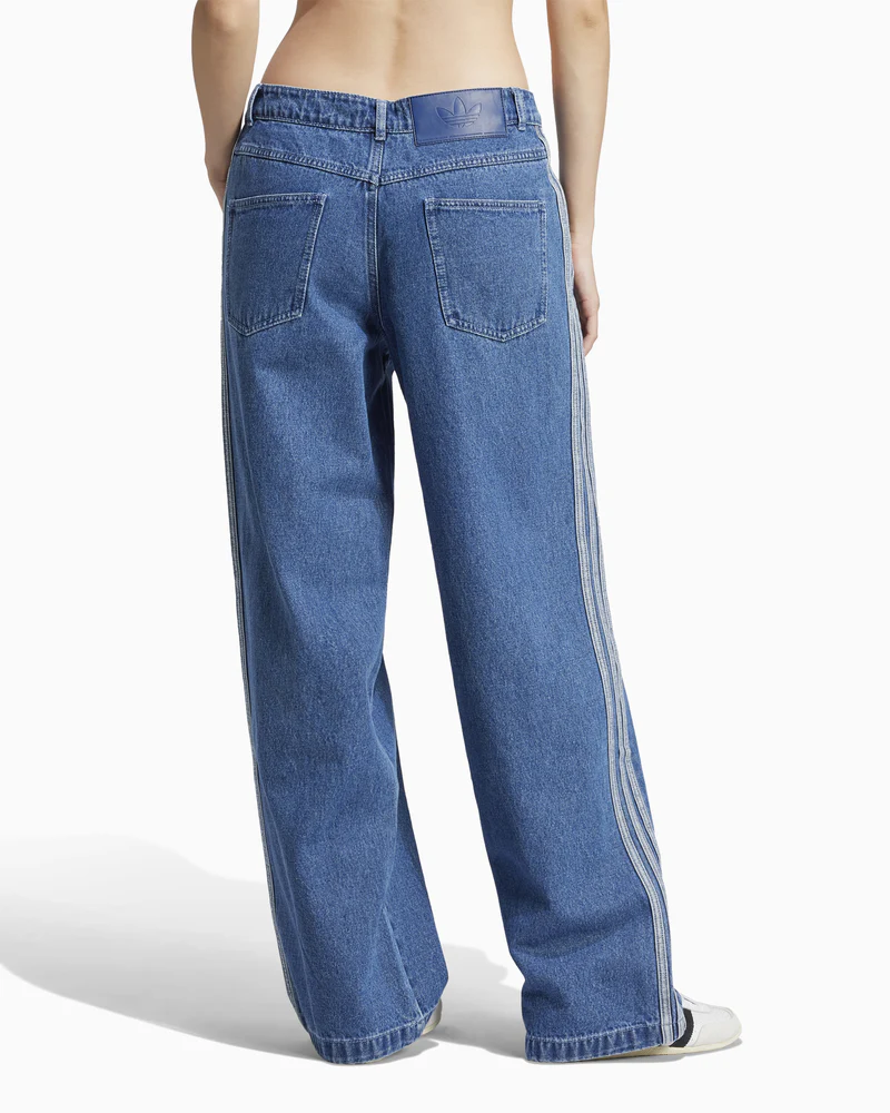 Loose Wide-Leg Jeans(Blue)