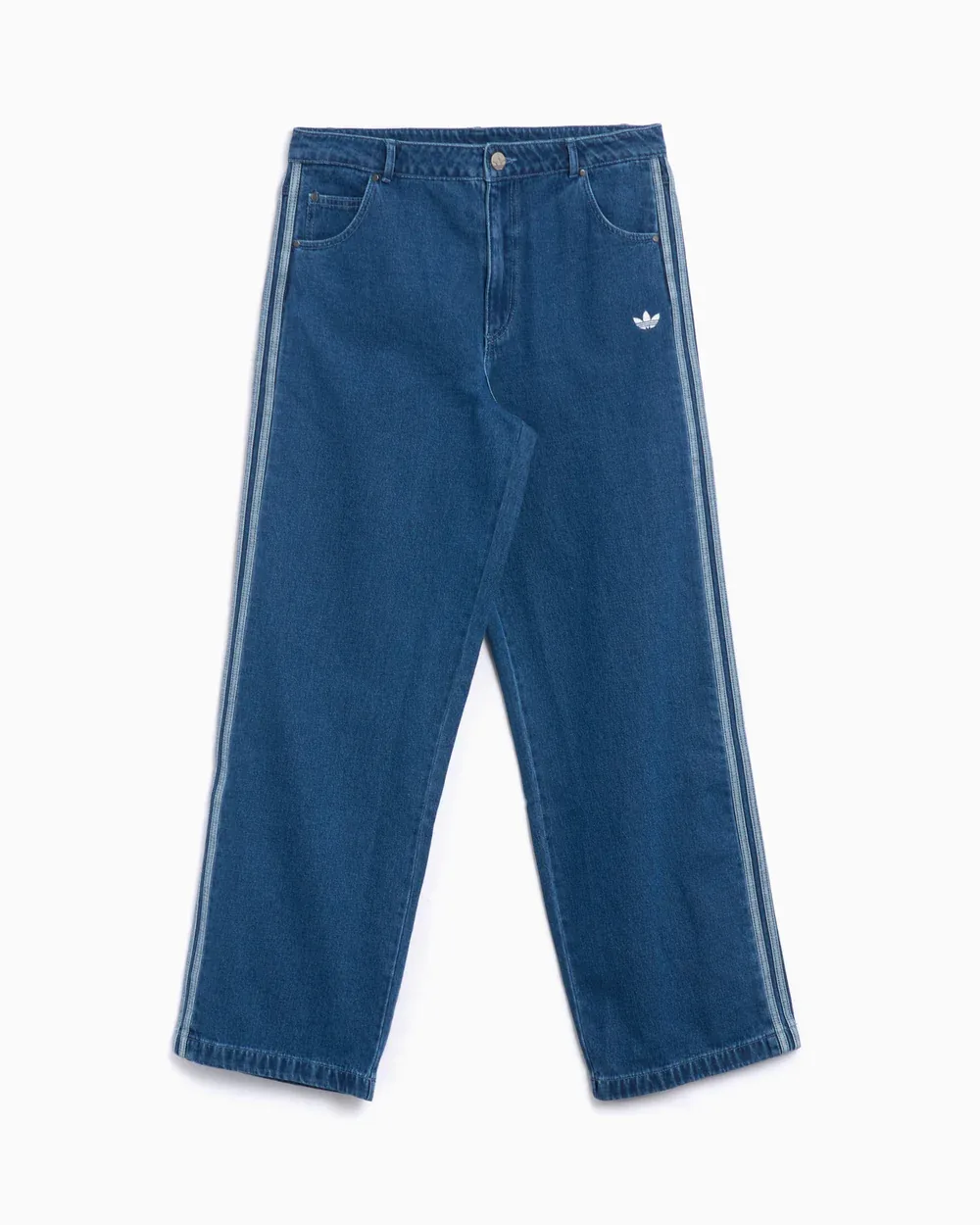 Loose Wide-Leg Jeans(Blue)
