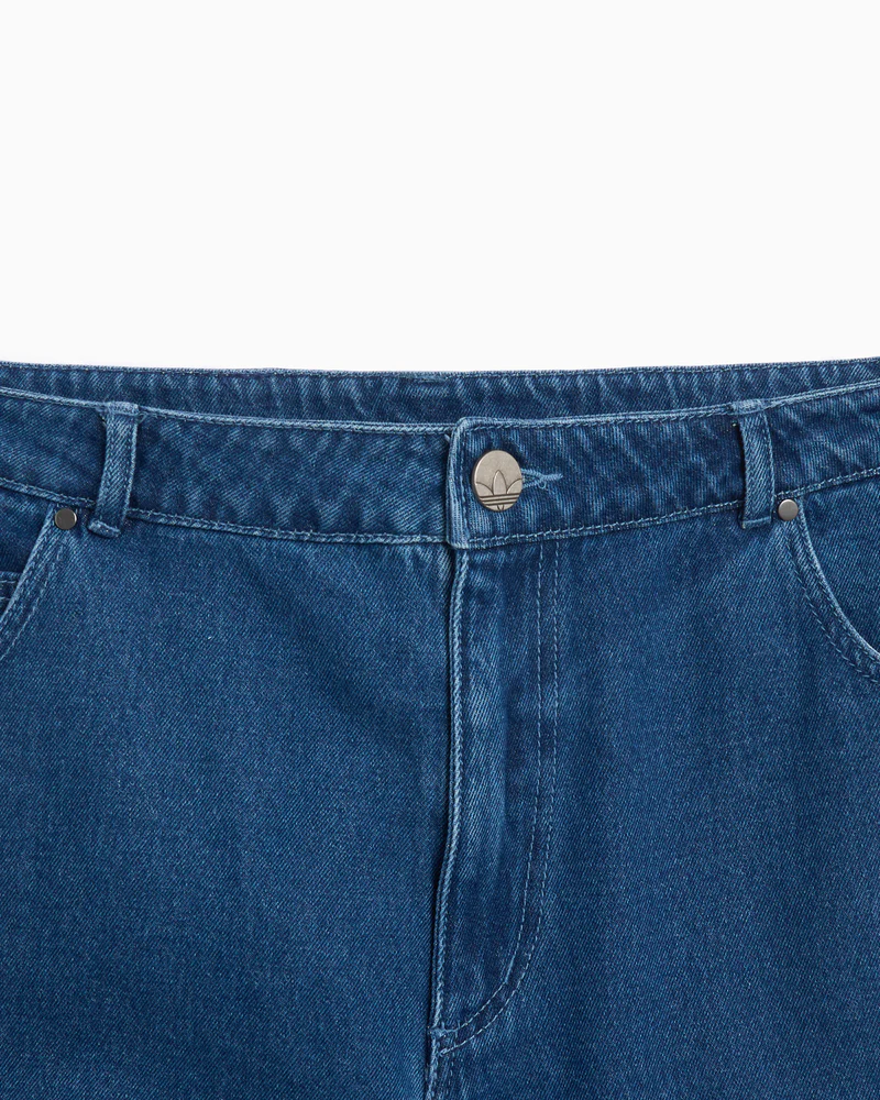 Loose Wide-Leg Jeans(Blue)