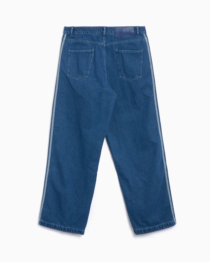 Loose Wide-Leg Jeans(Blue)