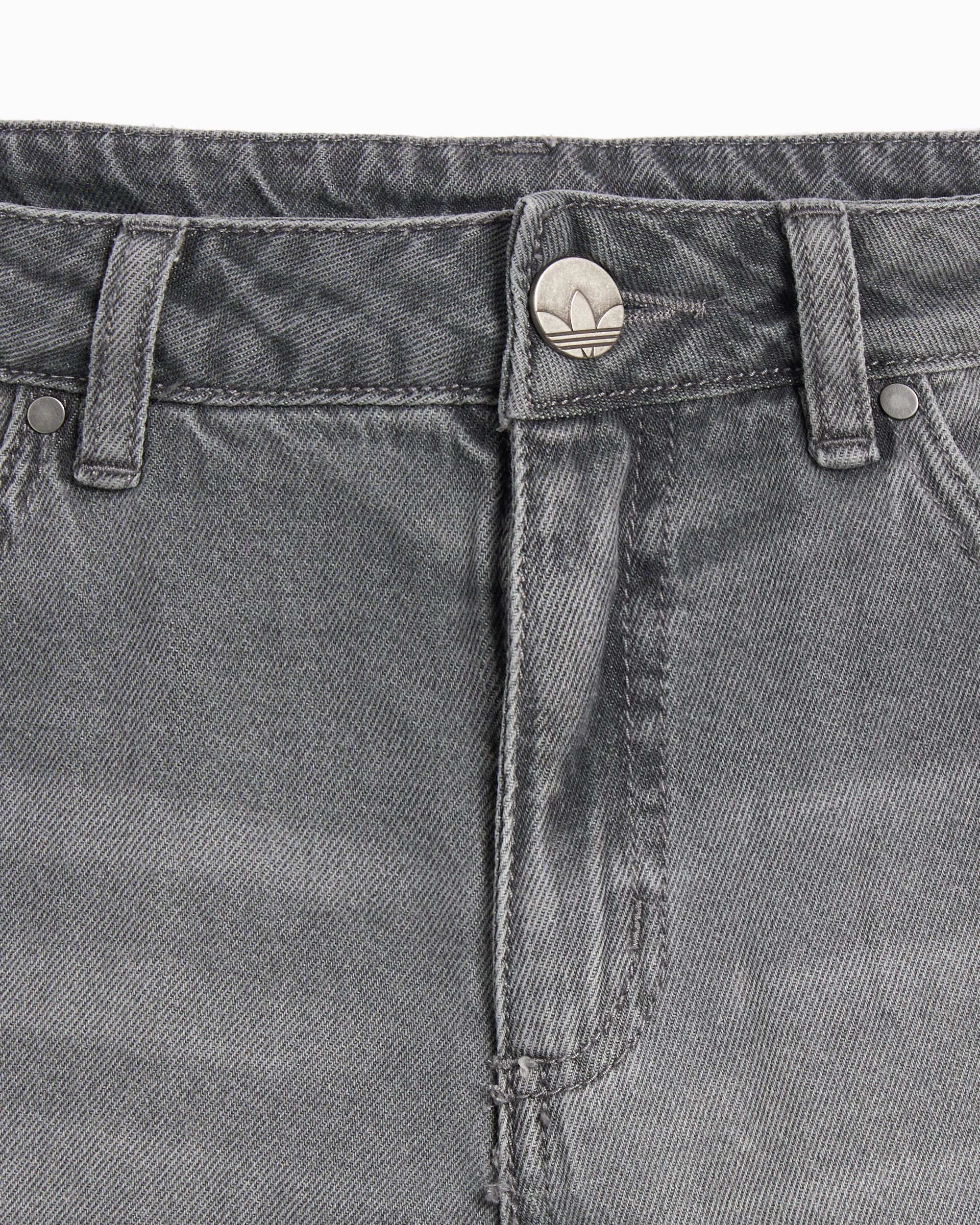 Loose Wide-Leg Jeans(Grey)