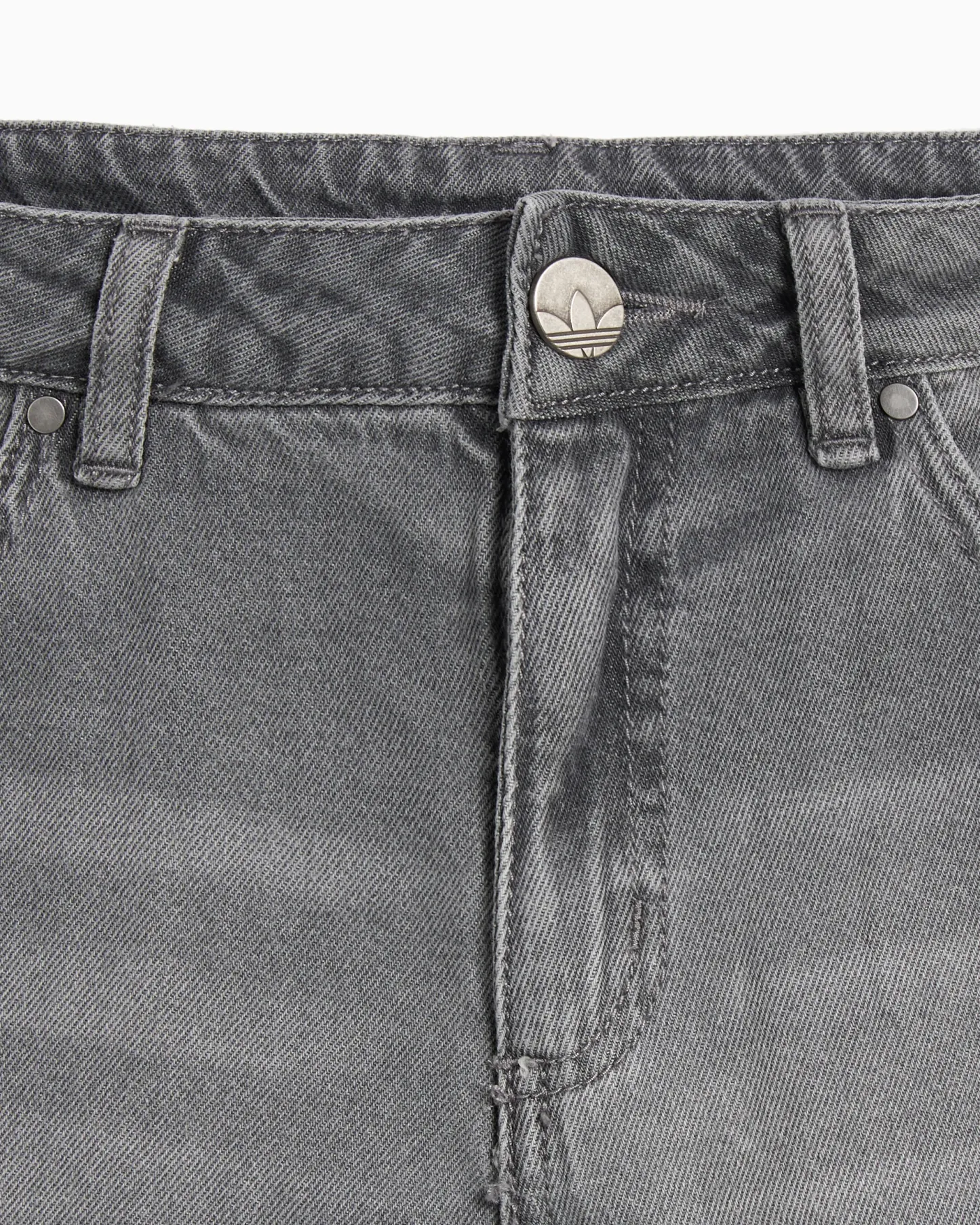 Loose Wide-Leg Jeans(Grey)