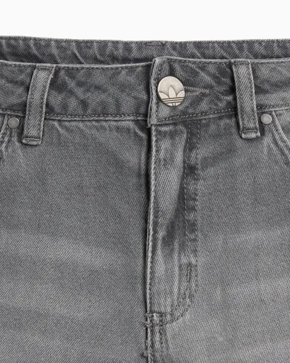 Loose Wide-Leg Jeans(Grey)