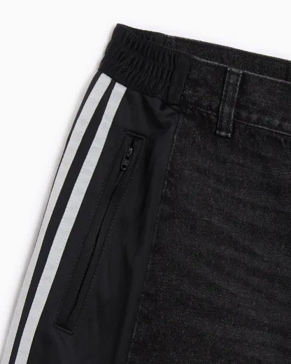 Loose Wide-Leg Jeans(Black)