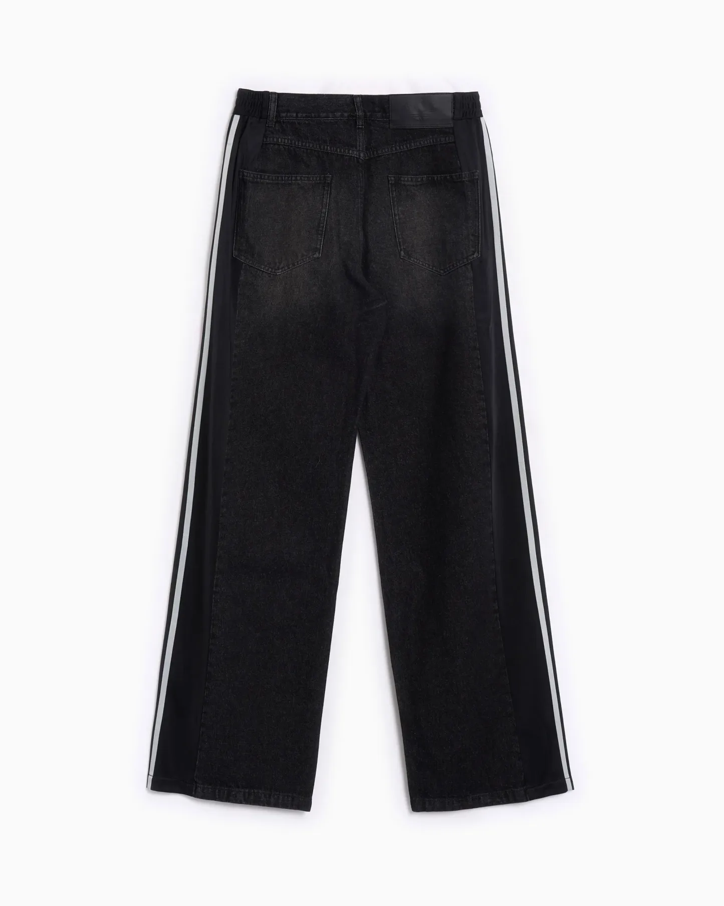 Loose Wide-Leg Jeans(Black)