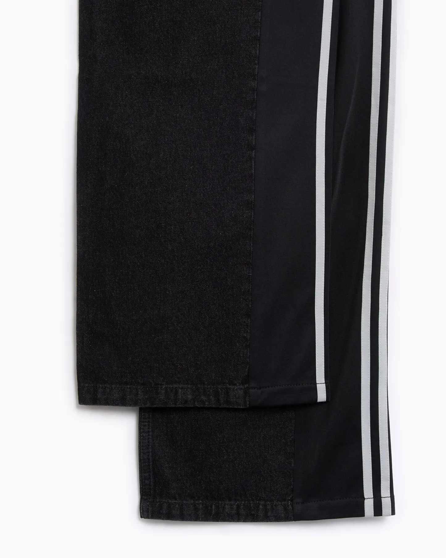 Loose Wide-Leg Jeans(Black)