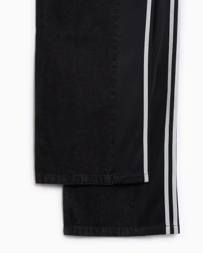 Loose Wide-Leg Jeans(Black)