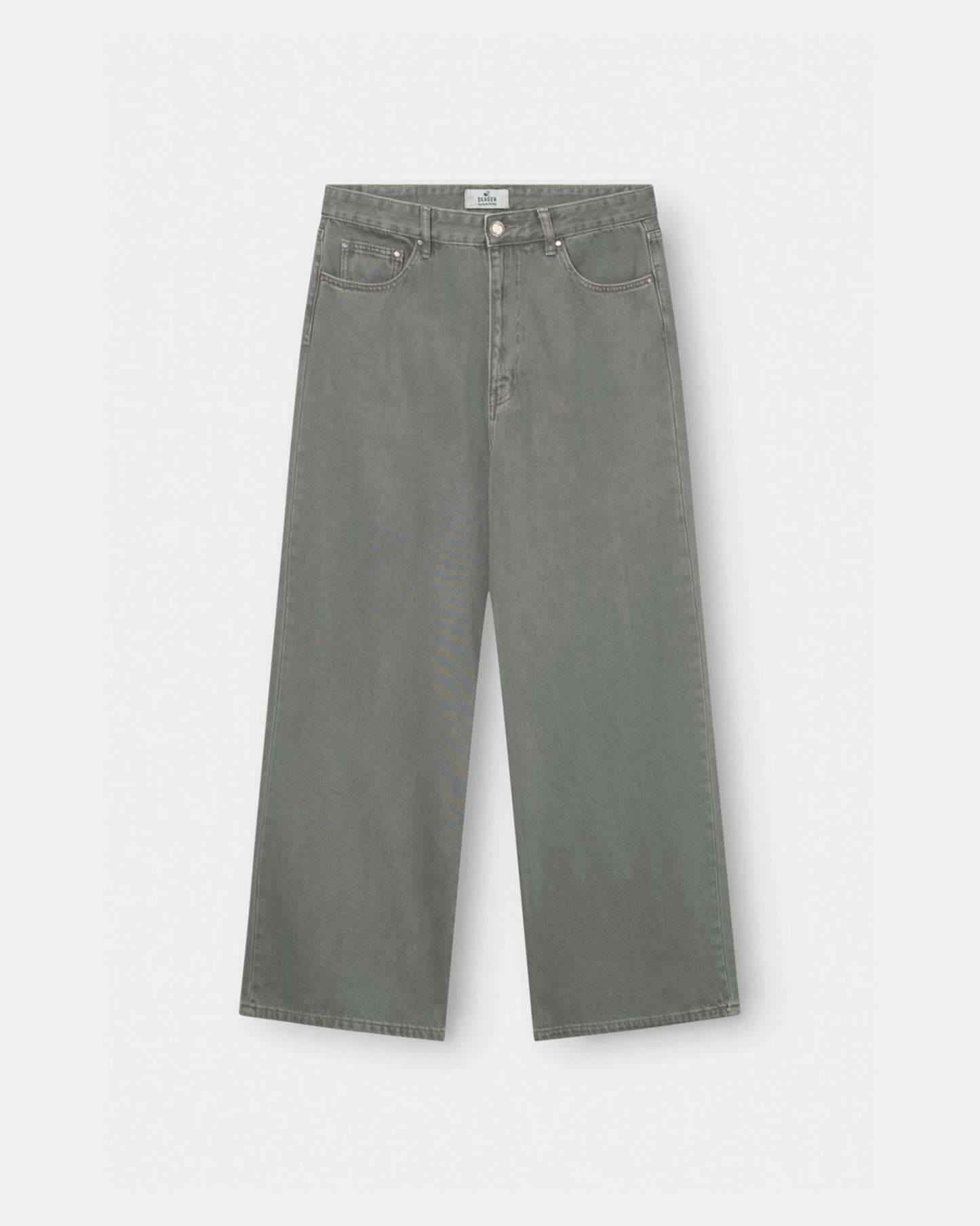 Baggy Denim Jeans Khaki Green-OSI