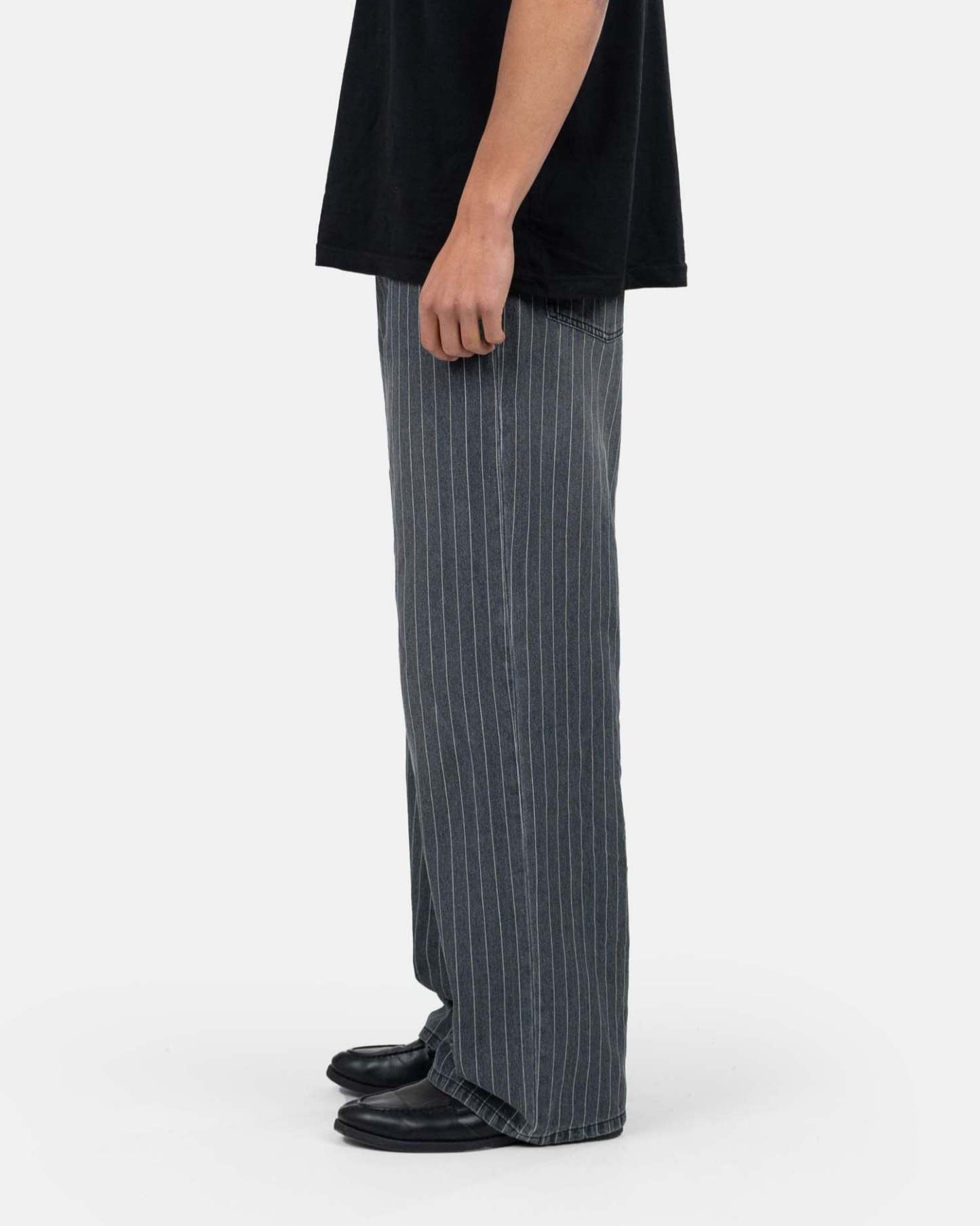 Extra baggy Denim Washed Pinstripe-OSI