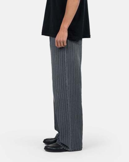 Extra baggy Denim Washed Pinstripe-OSI