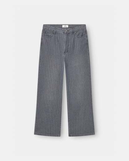 Extra baggy Denim Washed Pinstripe-OSI