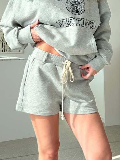 THE BLANC MINI SHORTS - GRAY-OSI
