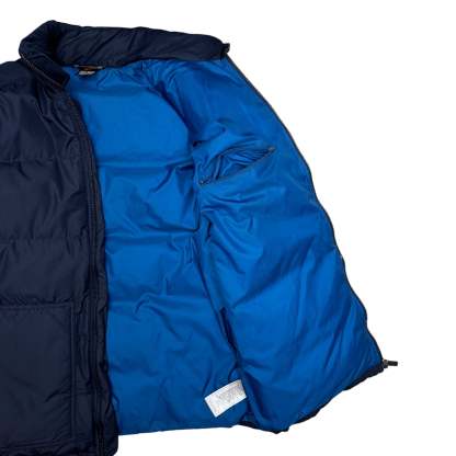 Vintage 90s Center-Swoosh Pufferjacke Navy-OSI
