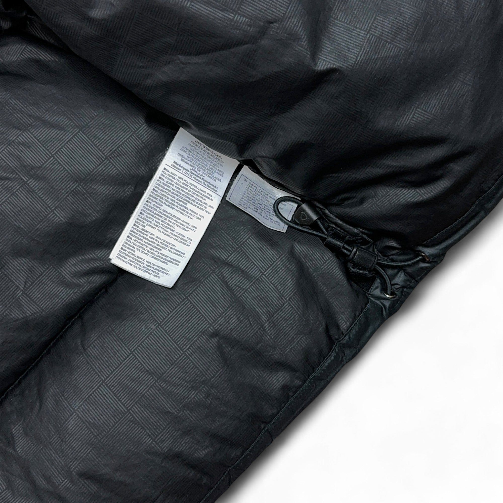 Vintage Down Pufferjacke Schwarz-OSI