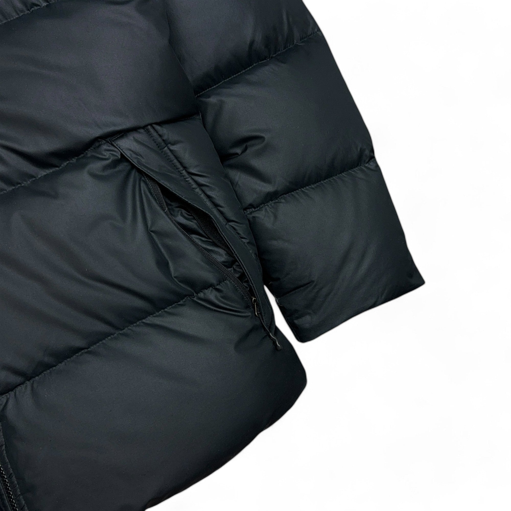 Vintage Down Pufferjacke Schwarz-OSI