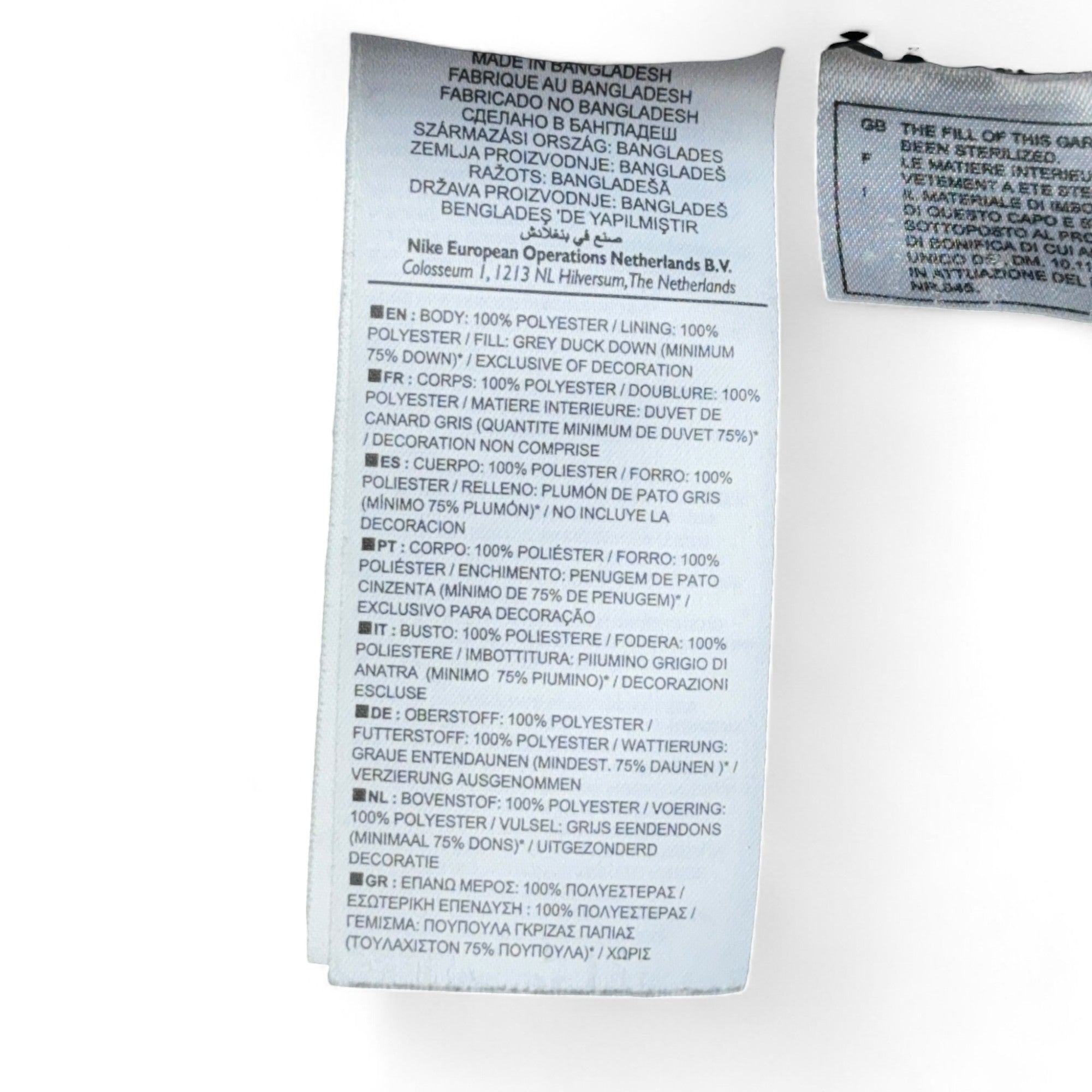 Vintage Down Pufferjacke Schwarz-OSI