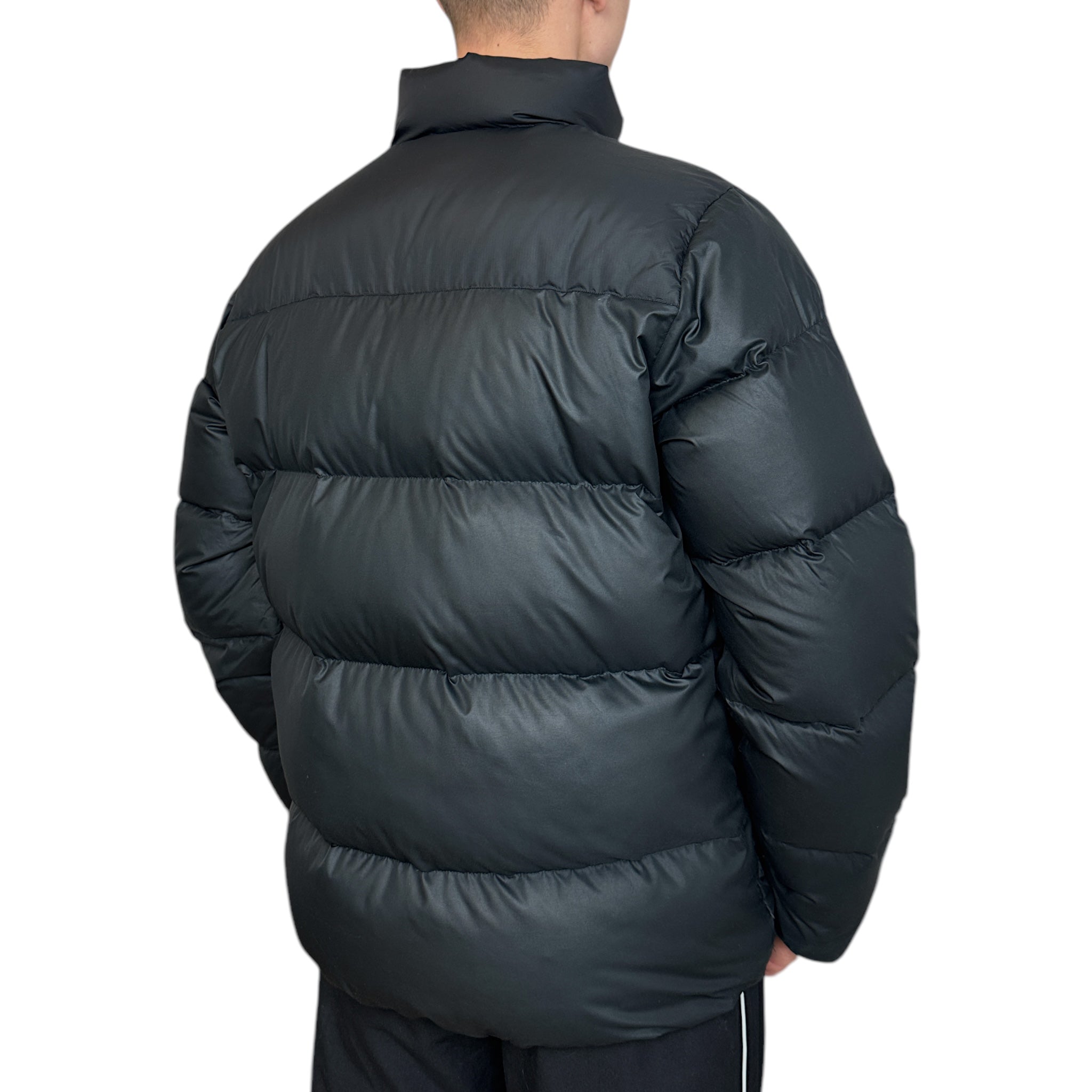 Vintage Down Pufferjacke Schwarz-OSI