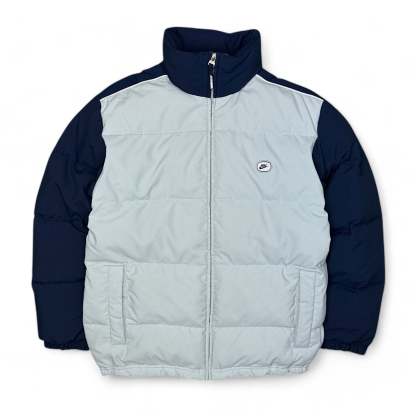 Vintage  Down Pufferjacke Grau Navy-OSI