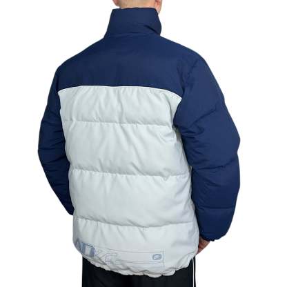 Vintage  Down Pufferjacke Grau Navy-OSI