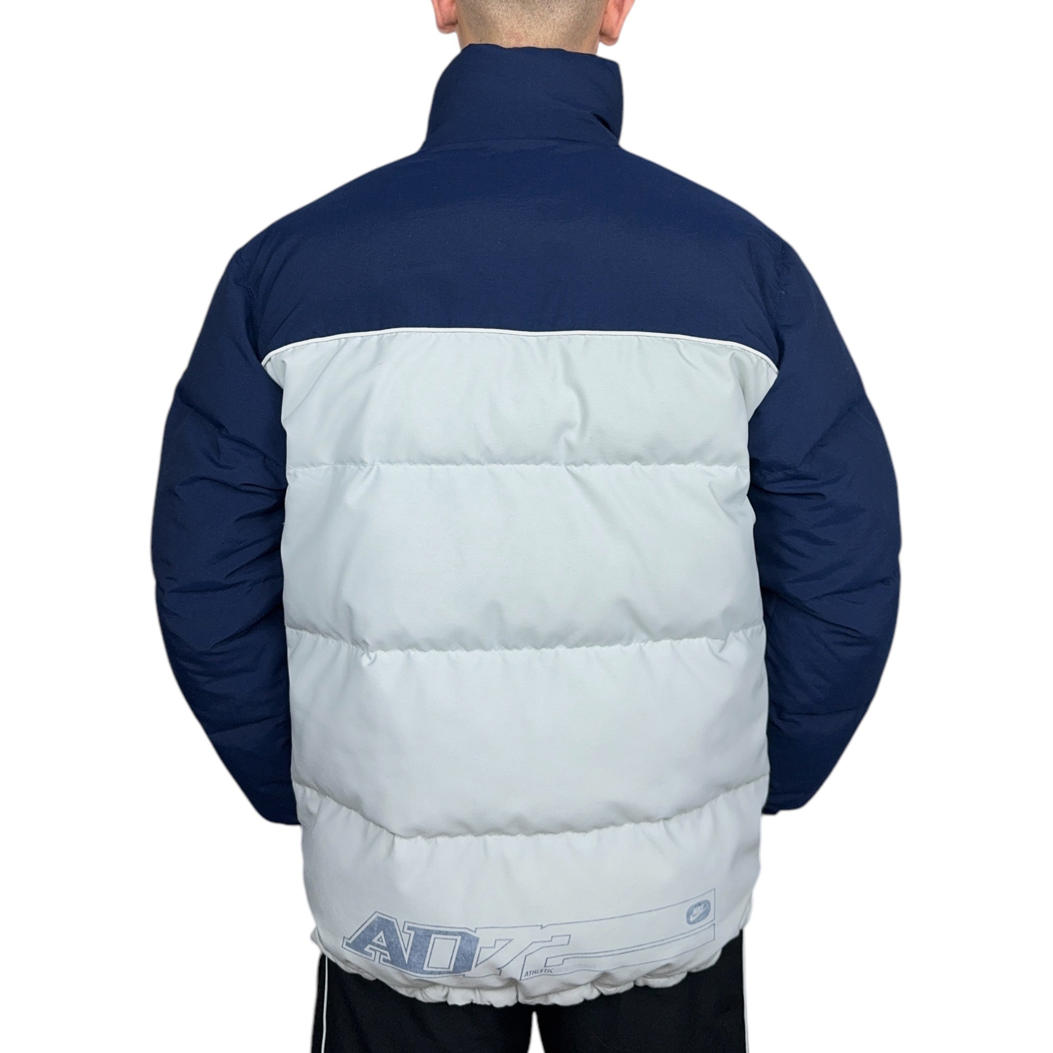 Vintage  Down Pufferjacke Grau Navy-OSI