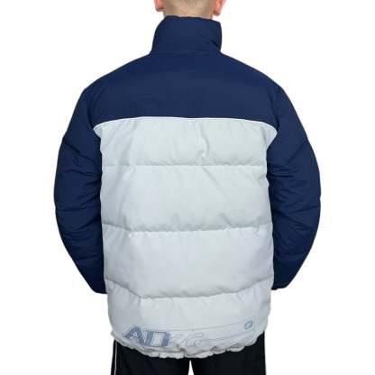 Vintage  Down Pufferjacke Grau Navy-OSI