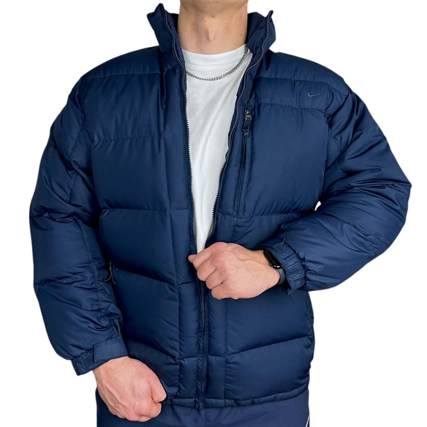 Vintage  Down Pufferjacke Navy-OSI