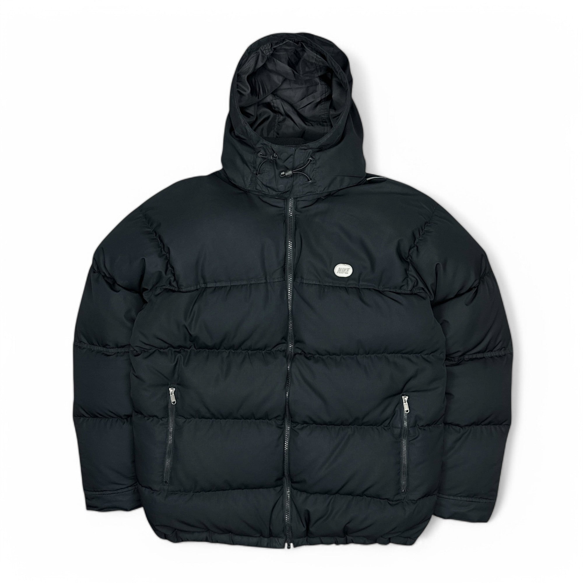 Vintage  Rare Down Pufferjacke Schwarz-OSI