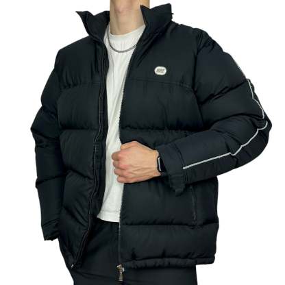 Vintage  Rare Down Pufferjacke Schwarz-OSI