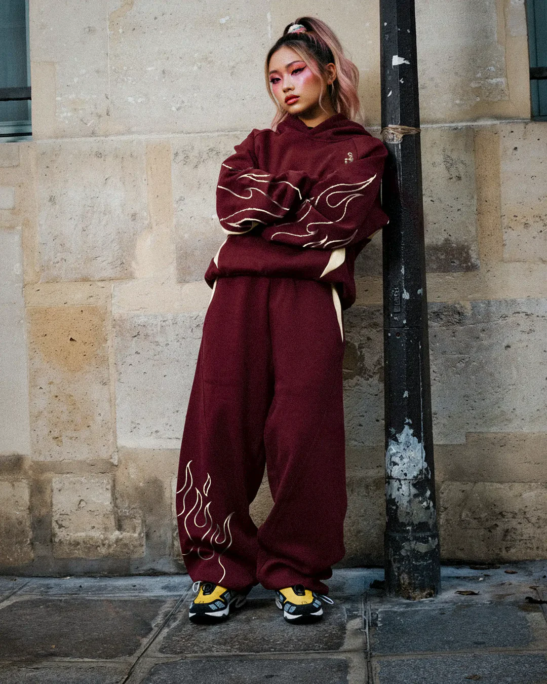 FLAME HASHIRA SWEAT SET-OSI